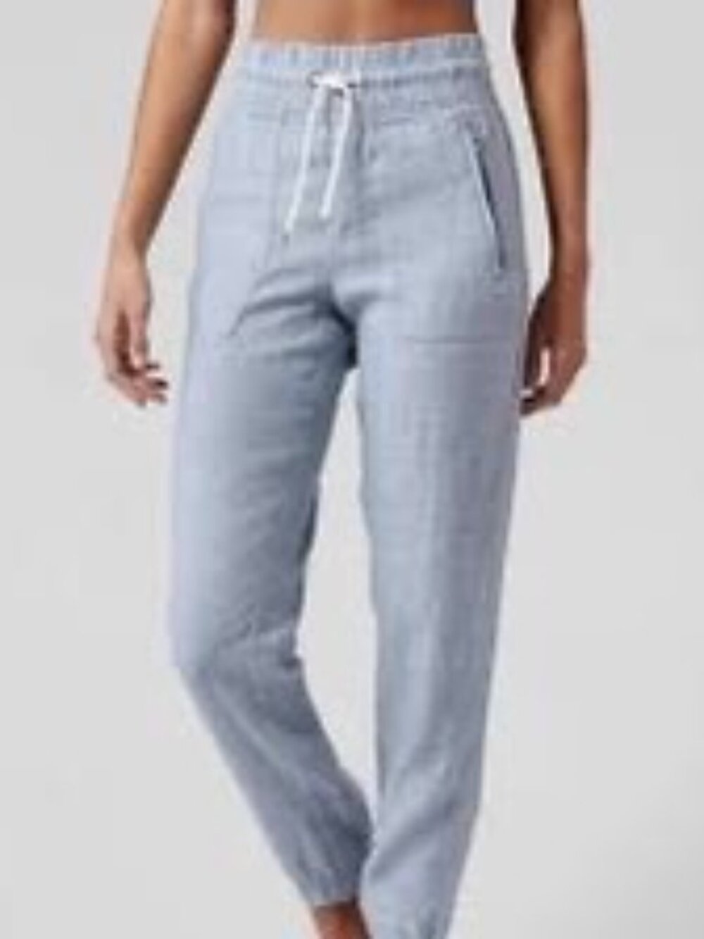 Athleta retreat linen jogger, blue size 14/T